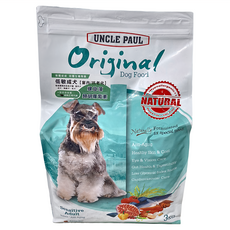 UNCLE PAUL 保羅叔叔 狗飼料 低敏熟齡犬, 3kg, 1袋, 螺旋藻 類胡蘿蔔素