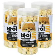 by DOG 汪洽普 狗狗凍乾零食, 新鮮鱈魚, 85g, 3罐