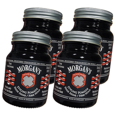 Morgans Pomade 摩根氏 強力定型 高光澤 水洗式髮油 黑標, 持久力佳 造型不易塌陷 滑順線條髮束 英倫紳士油頭造型, 100g, 4件