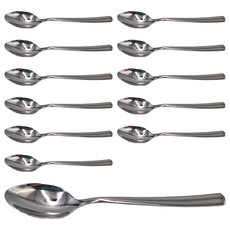 WMF BASE 2300系列 咖啡匙(大) 12支 Cromargan不鏽鋼 德國進口, 12.2310.6040, 1組