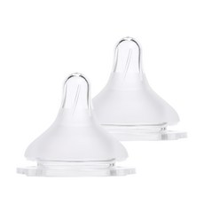 speCtra 貝瑞克 矽膠奶瓶嘴 M, 3~5個月適用, 2個