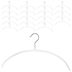 comet Home 防滑圓弧形衣架, 白色, 20個