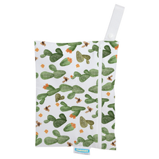 THIRSTIES 防水收納袋 可容納3到4個布尿布, 小(29 x 22cm), Cactus Garden