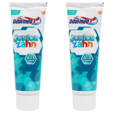 Odol-med3 JUNIORZAHN ZAHNCREME 兒童乳齒牙膏 6~13歲, 75ml, 2條