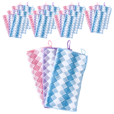 Little Pink Rabbit 粉彩小兔 雙色抹布 Set 3入 材質瞬間吸水 不留水珠, 12組