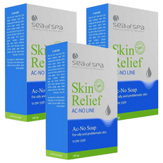Sea of Spa 皮膚修護 山羊奶天然皂 100g, 適合油性及問題肌膚, 3個
