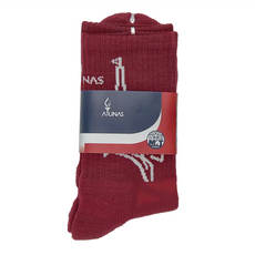 ATUNAS 歐都納 ALL WIN 中筒美麗諾羊毛襪 紅色, F