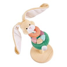 Hape 趣味小兔子堆塔 訓練手眼協調 安全無毒, 1個, E0107
