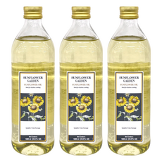 SUNFLOWER GARDEN 向日葵莊園 特級葵花油 富含維他命E 耐高溫且低油煙, 1L, 3瓶