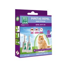 MEN FOR SAN 天然貓用驅蟲滴劑, 30天保護, 1.5ml, 2條