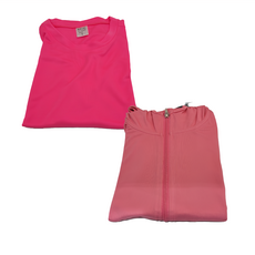 MI MI LEO 台灣製機能防曬組 防曬外套 + 路跑螢光T恤2件組