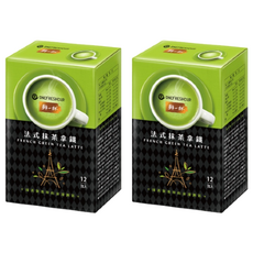 鮮一杯 法式抹茶拿鐵, 抹茶控必買, 獨立隨手包, 20g, 12包, 2盒