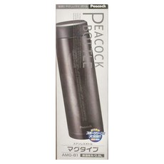 Peacock 日本孔雀 運動涼快不鏽鋼保冷保溫杯 防燙杯口設計 AMG-81-BC 430g, 黑, 800ml, 1個