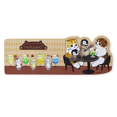 Miravivi 貓福珊迪造型滑鼠墊 表面絲滑 底部防滑, 喫茶, 1個