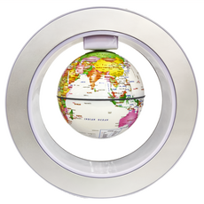 炫光磁懸浮地球儀 白色 ABS