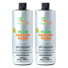 VitalBulk 有機蘋果醋, 946ml, 2瓶