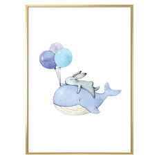 一起去飛行 有框畫, 金框