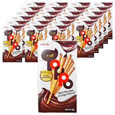 Toppo 夾心餅乾棒 巧克力口味 香脆餅乾 雙重口味 香草巧克力, 40g, 24盒