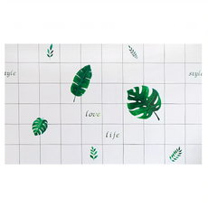 廚房多功能防油貼 一葉芳華 防水防油易清潔 廚房牆面檯面防護貼, 1個, 300 x 60cm