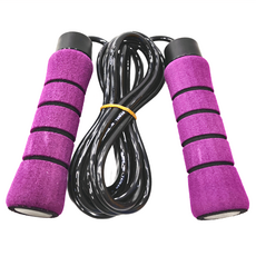 雷鳥牌 高轉速培林防滑跳繩 LT-160 高透氣性海綿 耐用 舒適好握, 285cm, 1條, 紫色