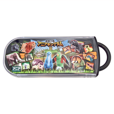 Skater 動物3合1餐具組 651052, 外盒 + 筷子 + 湯匙 + 叉子, 黑色, 1組