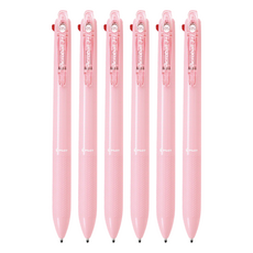 PILOT 百樂 Acroball 輕油 3 + 1 多功能筆, 柔粉色, 6支