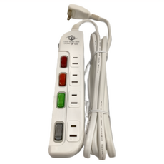 WeiTien 威電 過載斷電4開4座電源線組 2孔, 2.7m, CK2442, 1組