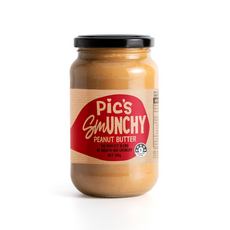Pic's 顆粒花生醬 無添加糖, 380g, 1罐
