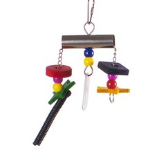 Canary 彩癒遊憩 B-T691 鳥玩具 紓壓解悶 天然安全材質, 光年之外 多色, 1個