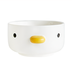 PURROOM 陶瓷餐具系列 餐碗 陶瓷沾醬碟/陶瓷飯碗 400ml, 小雞, 1個