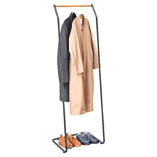 L型衣架, 黑色, 151cm(H) x 41cm(W) x 42cm(D)