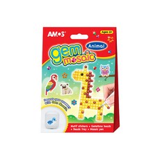 AMOS 阿摩司 創意貼鑽DIY 6歲以上適用, A款長頸鹿, 1盒