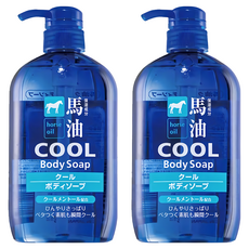 KUMANO 熊野油脂 CL馬油涼爽保濕沐浴乳 日本製造 600ml, 2瓶