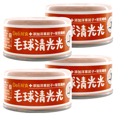 Deli 好食 貓用 慕斯系列 營養主食罐 毛球清光光, 雞肉, 85g, 4罐