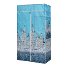 Cotton Field 棉花田傢飾 路易鐵力士架防塵衣櫥布套 (不含鐵力士架) 92x46x180cm, 180cm, 城堡