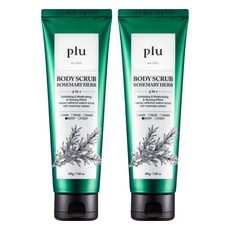 plu 經典身體磨砂膏 迷迭香草本, 200g, 2條