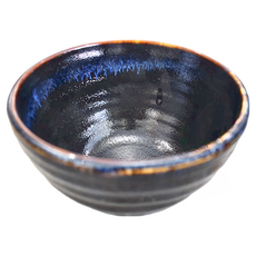 柚子天目 厚4井-日本製 陶瓷碗 13x8cm 550ml, 1個