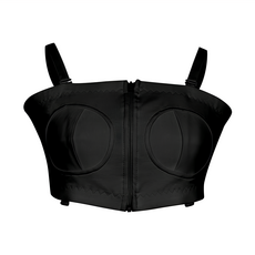 haakaa 免手持擠乳內衣 92%尼龍+8%彈性纖維 柔軟舒適, L, 黑色