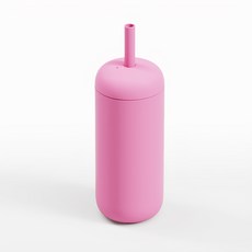Bink Day Tumbler 吸管瓶蓋 陶瓷保溫瓶 17oz, Bubblegum, 500ml, 1個