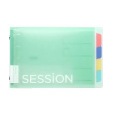 Maruman SESSION 9孔夾 B7尺寸 聚丙烯蓋板材料 60頁內頁規格, 薄荷綠, 1本