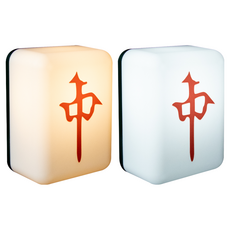 aibo 充電式麻將LED小夜燈, 暖白暖黃光, USB充電, 紅中