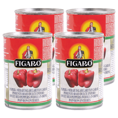FIGARO 裴加羅 紅甜椒, 西班牙產, 全顆浸在鹽水中, 390g, 4罐
