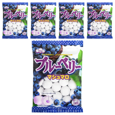 EIWA 夾心棉花糖，藍莓風味，柔軟細膩口感，日本伊華大廠原裝進口, 65g, 5包