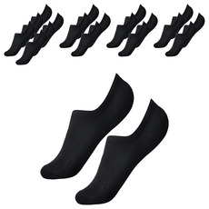 AHOYE 男女款船型襪子 黑色 10雙入 隱形襪 休閒襪, 23 x 9 x 0.5cm
