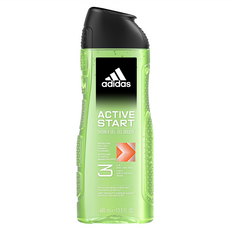 adidas 愛迪達 男性三合一潔顏洗髮沐浴露 能量激活, 400ml, 1瓶