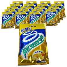 Airwaves 超涼無糖口香糖 超值包 蜂蜜檸檬口味, 62g, 20包