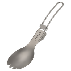 UNIFLAME 鈦折疊湯叉, 鈦色, 1支