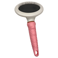 FURlosophy 毛教獸 貓用魔力伸縮梳 圓針梳, 圓針梳 白色 + 粉紅色, 1支