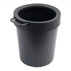 TRENY 南歐風垃圾桶 圓型, 黑色