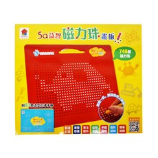 双美生活文創 5Q益智磁力珠畫板, 1個